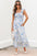 Josephine Floral Smocked High Waist Sleeveless Long Dress