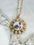 Floral Aster Pendant Necklace