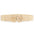 Women's Waist Cover Fashionable Gold Leaf Elastic Waist Closure With Double Hook Buckle Wide Belt Paired With Skirt Women Belt