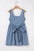 Emily Square Neck Bowknot A-line Denim Dress