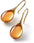 Nine-color Inlaid Cat's Eye Earrings