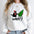 "What?" Black Cat Christmas Tree Sweatshirt