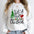 "Just A Girl Who Loves Christmas" Round Neck Sweatshirt