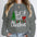 "Just A Girl Who Loves Christmas" Round Neck Sweatshirt