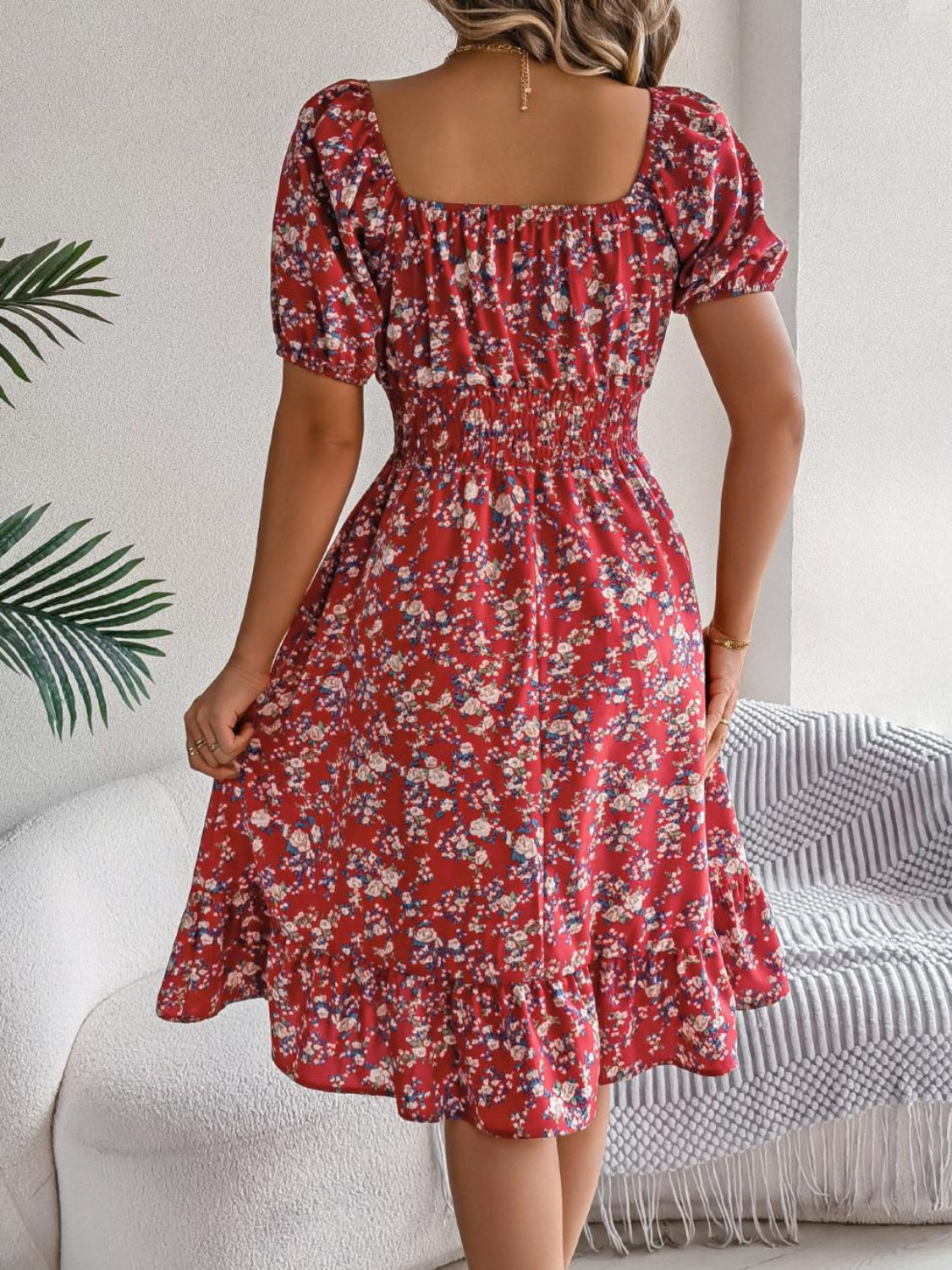 Bloom Babe Smocked Midi Dress