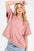 Mittoshop Mineral Wash French Terry Crew Neck Casual Top