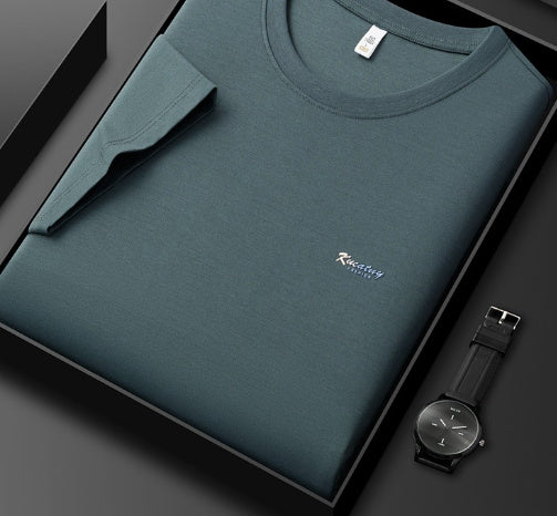 5A Antibacterial ICE Cotton Skin-friendly Breathable Round Neck T-shirt