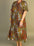 Plus Size Women's Printed Dress