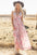 Jenesis Floral Pleated Maxi Dress