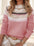 Women's Casual Round Neck Long Sleeve Knit Sweater