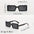 Casual Retro Vintage Rectangle-Square Sunglasses