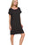 Zenana Rolled Short Sleeve Round Neck Dress