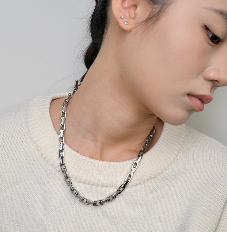 Square 316L Steel Bracelets Necklace For Men And Women