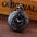 Quartz Pocket Watch Retro Roman Style Hollow-out