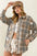 BiBi Allover Clear Sequins Vintage Plaid Jacket
