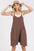 Mittoshop Scoop Neck Spaghetti Strap Overalls with Pockets
