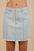 VERY J Bow Printed Casual Denim Mini Skirt