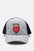 Crown Heart Patch Quilted Cotton Trucker Cap