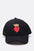 Crown Heart Patch Quilted Cotton Trucker Cap
