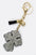 Crystal Cross Key Charm