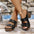 Buckle Heel Block : Heels Sandals