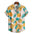 Men's Short-sleeved Shirt 3D Digital Printing Hawaiian Trendy Cardigan Shirt