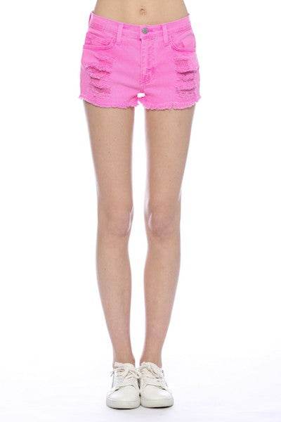 Jean Short Denim Distressed Vintage