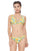 TEXTURED LEMON PRINT BIKINI SET