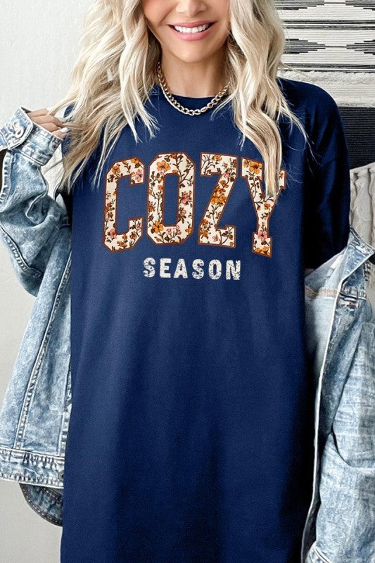 Cozy Season Graphic Plus Heavy Cotton Tee