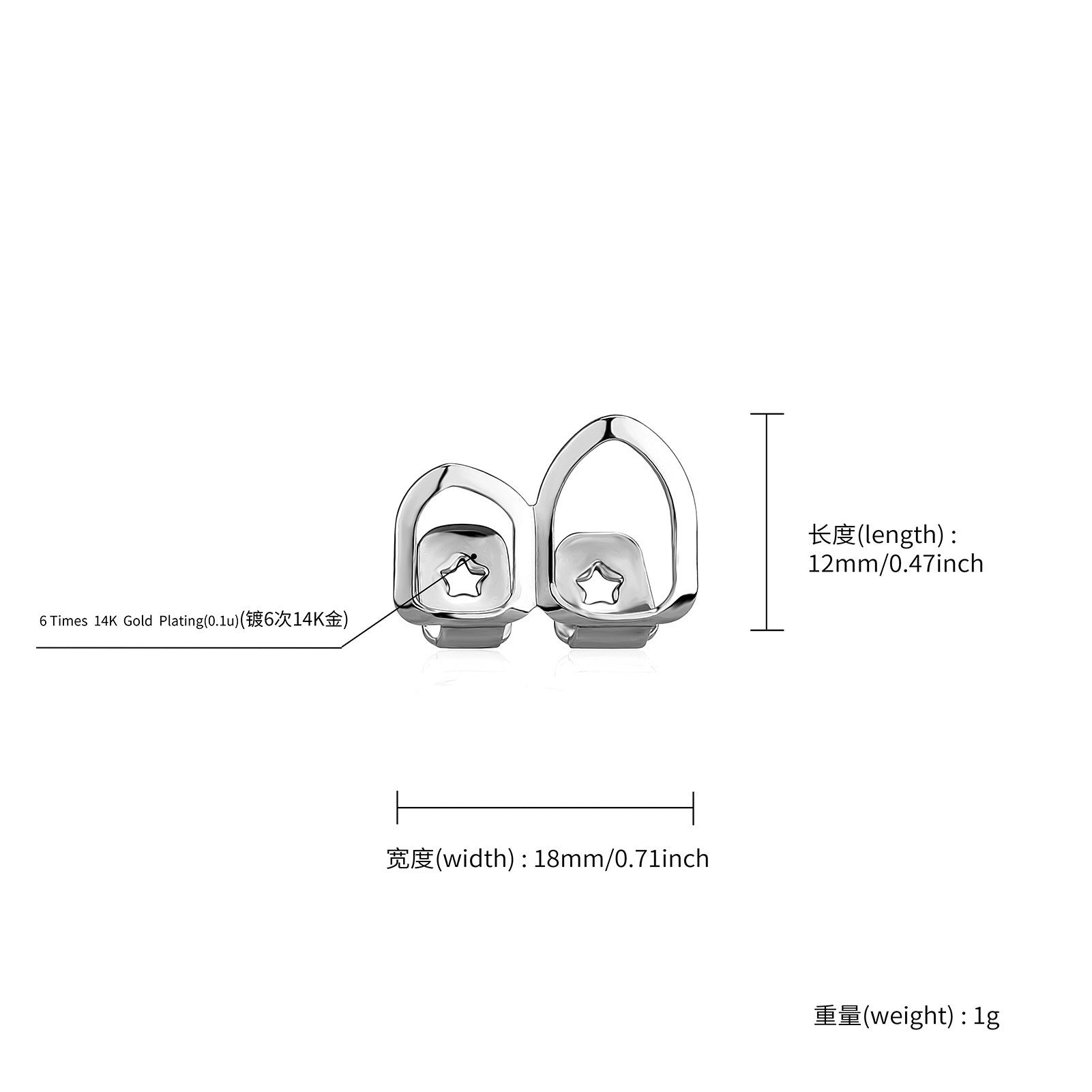 Hip Hop Tooth Socket Single And Double Combination Accessories