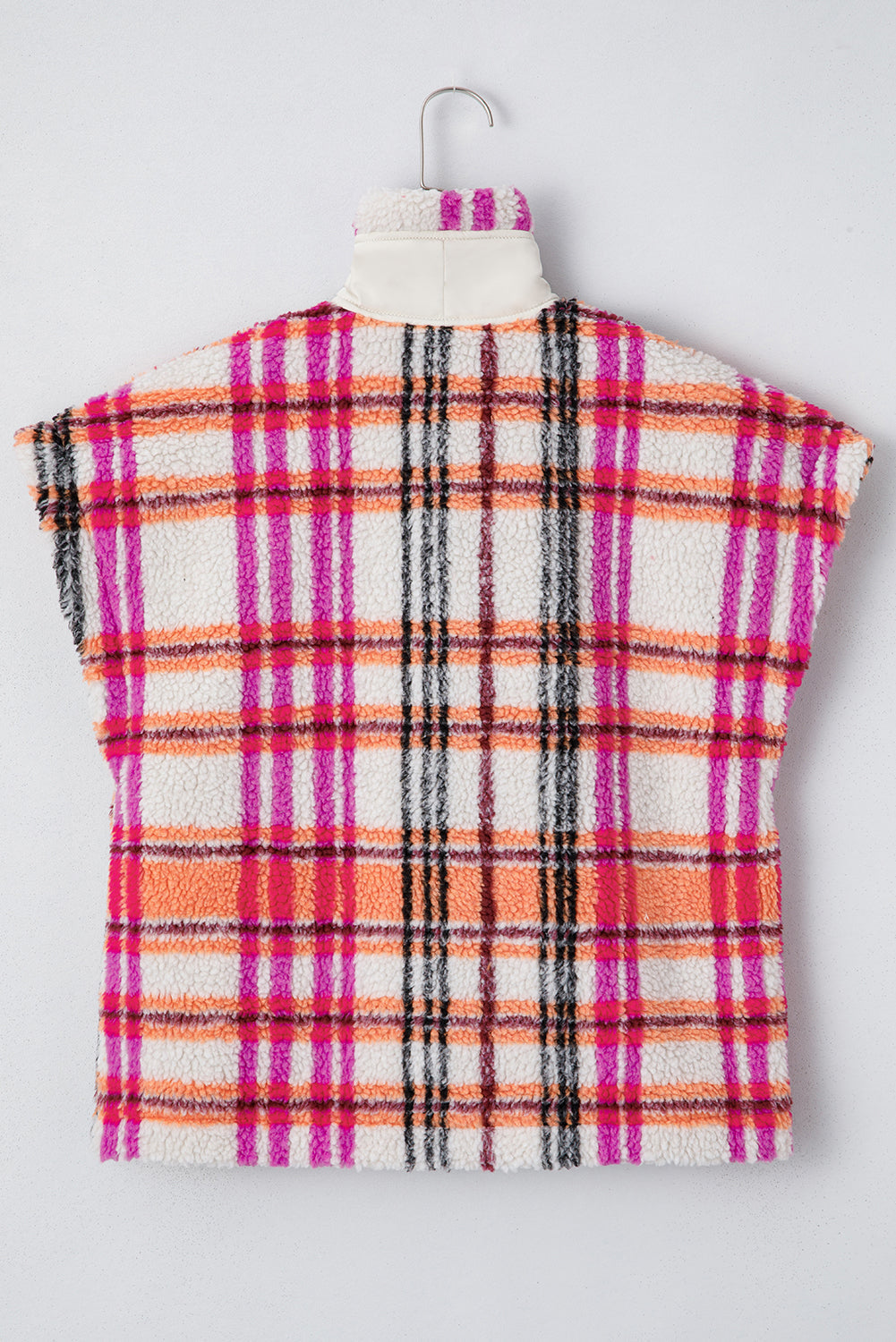 Molly Sherpa Plaid Jacket Vest