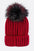 Mix Color EMMEZ Large Fur Pom Beanie