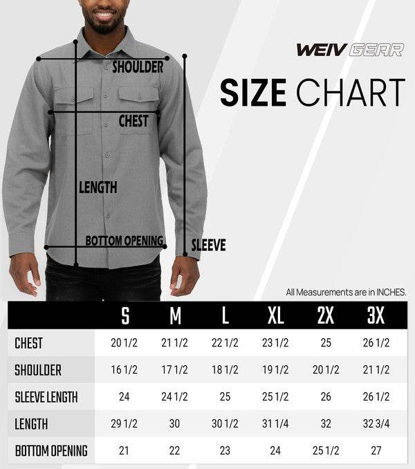 Weiv Mens Solid Flannel Shirt