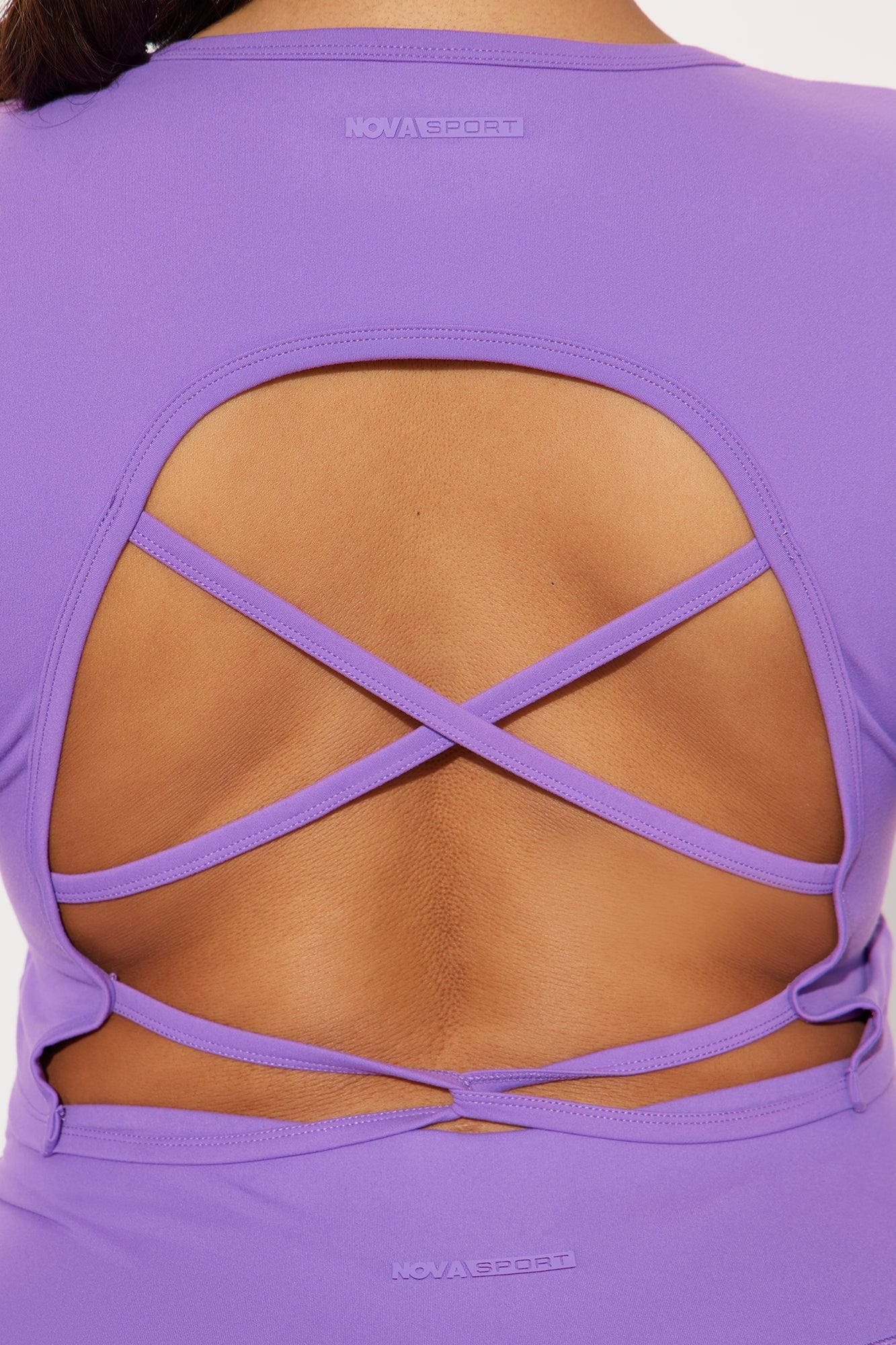 Across Your Core Super Soft Active Top - Lavender