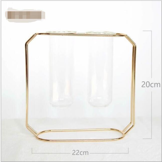 Geometric Rose Gold Vase