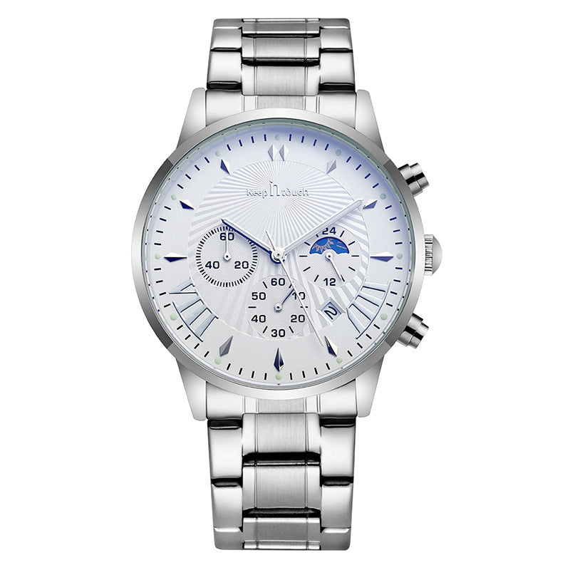 Multifunctional Business Men's Watch Luminous Waterproof Six-pin