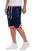 STRIPED BAND SOLID BASKETBALL SHORTS