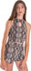 KIDS SNAKE HALTER TOP AND SKORT SET