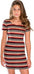 KIDS RIB STRIPE SHORT SLEEVE DRESS