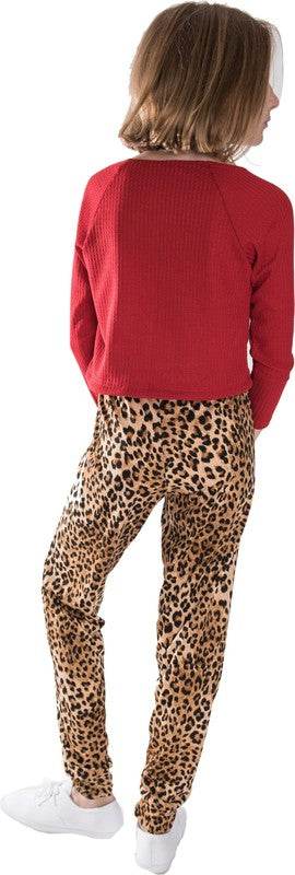 KIDS WAFFLE OFF THE SHOULDER TOP