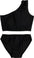 GIRL'S TWO PIECE ONE SHOULDER BATHING SUIT