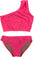 GIRL'S TWO PIECE ONE SHOULDER BATHING SUIT