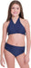 KIDS HIGH WAISTED HALTER BIKINI