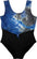KIDS TIE-DYE ONE PIECE BATHING SUIT WITH TIE FRONT