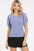 Mittoshop Mineral Wash Puff Sleeve Rib Knit Top