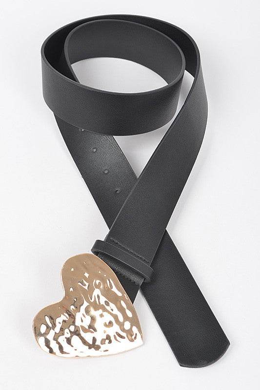 Plus Size Hammer Heart Buckle Belt