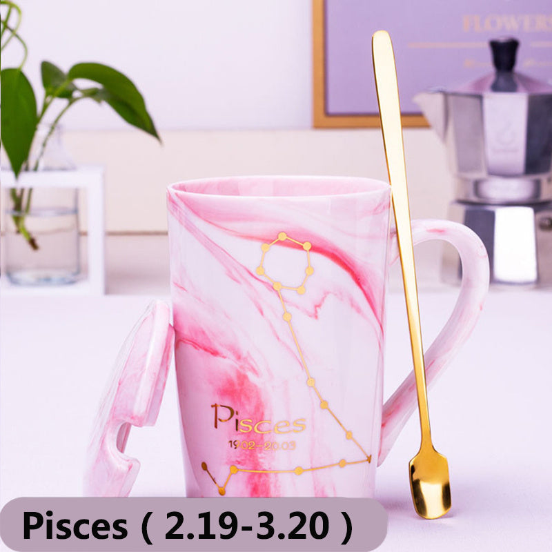 Nordic Creative Ceramic Mug Twelve Constellation Mug