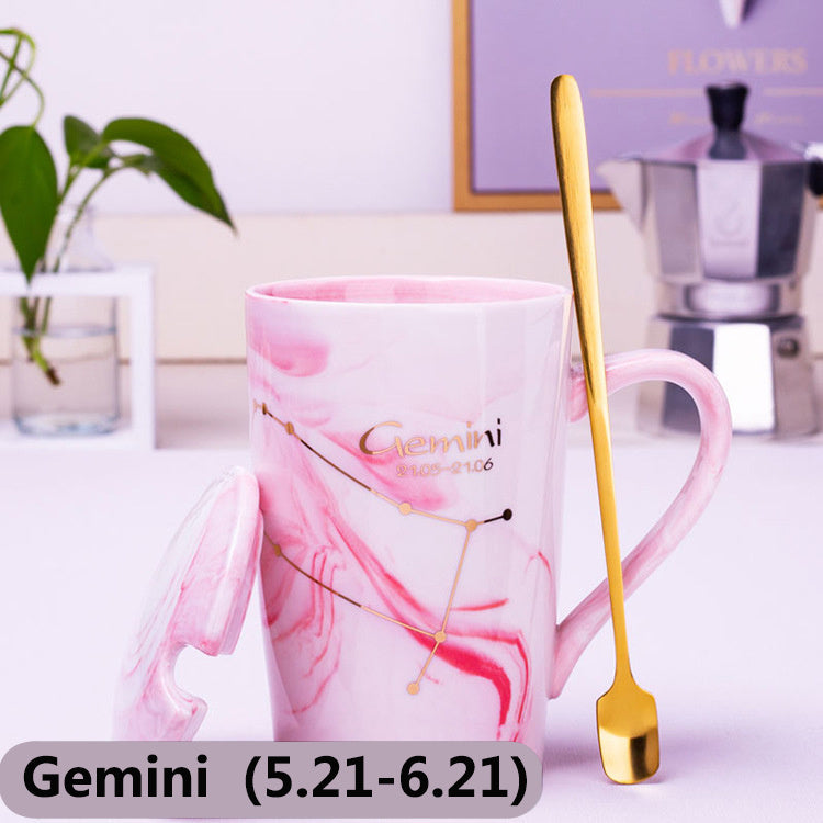 Nordic Creative Ceramic Mug Twelve Constellation Mug