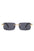 Rimless Rectangle Retro Tinted Fashion Sunglasses