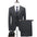 Men's Striped Suits Cross-border E-commerce Large Size Suit Three-piece Slim Wedding Dress
